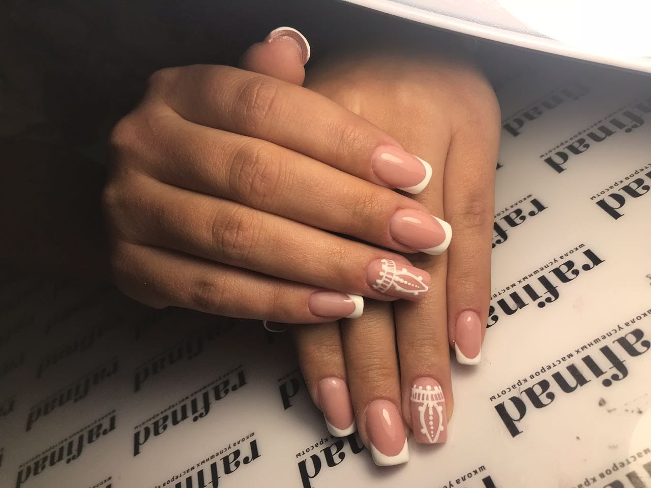 White French details · another view nails by Daria