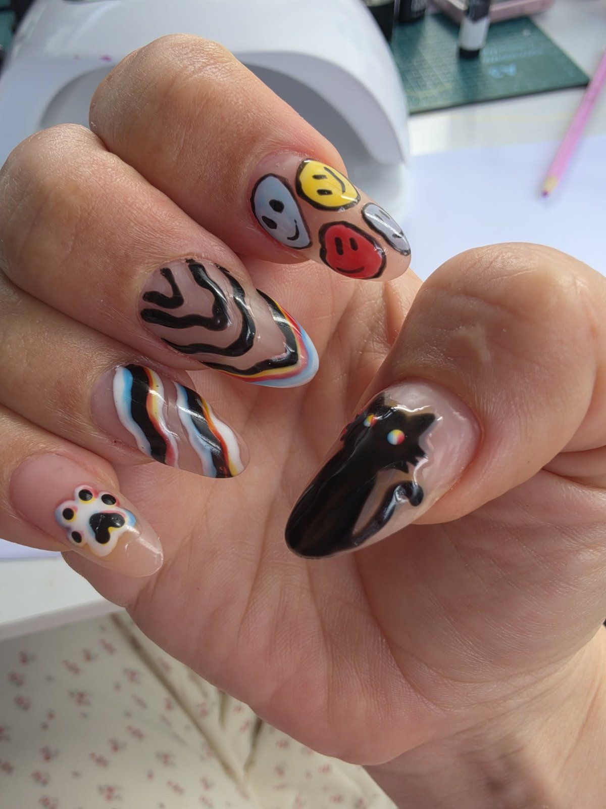 Pop art nails by Daria